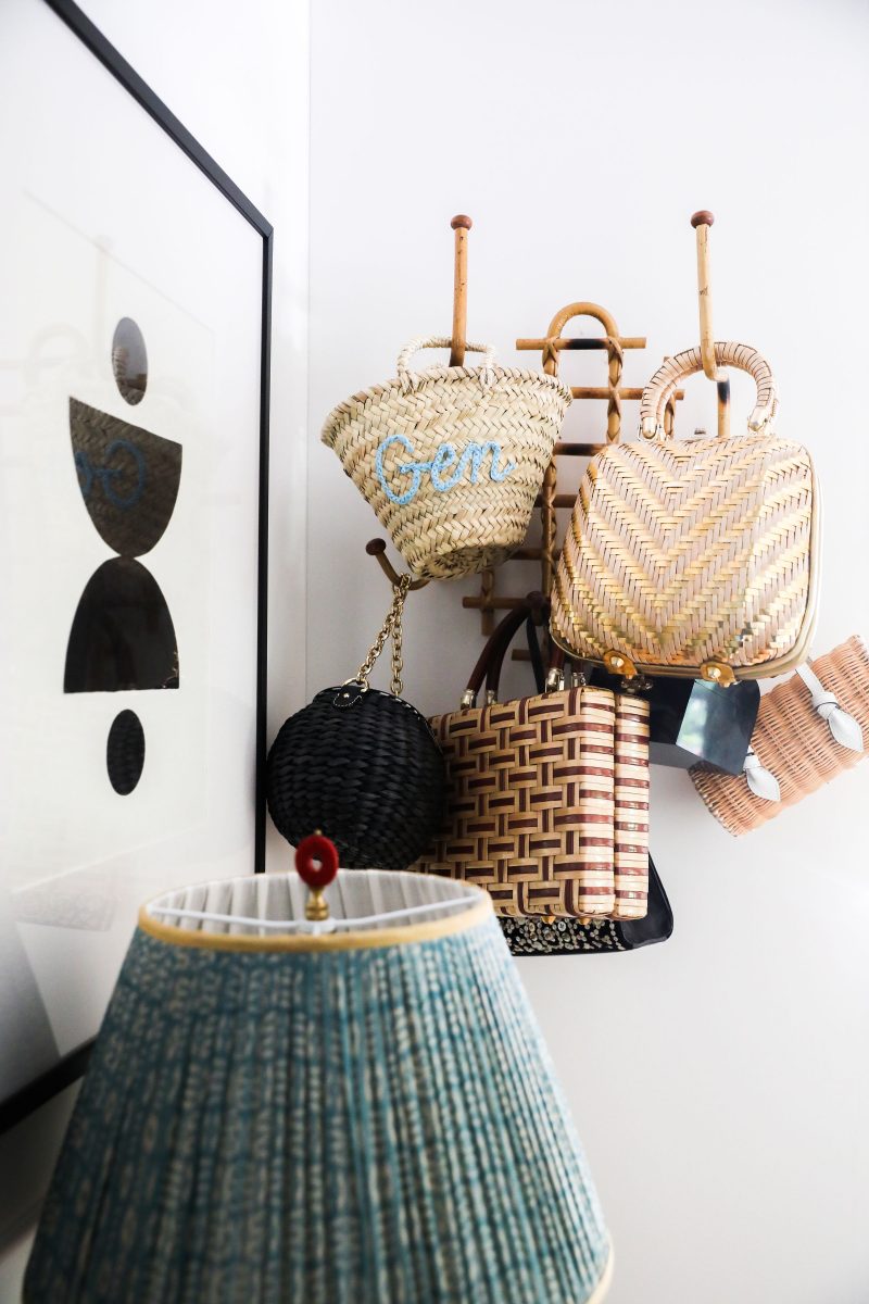 Gen's woven straw and grass handbags