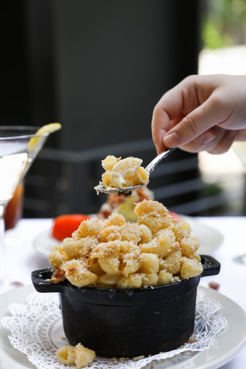 mac and cheese starter at the omni in downtown nashville, featured in the nashville edit